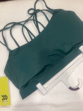 all in motion Deep Teal Strappy Low-Impact Sports Bralette